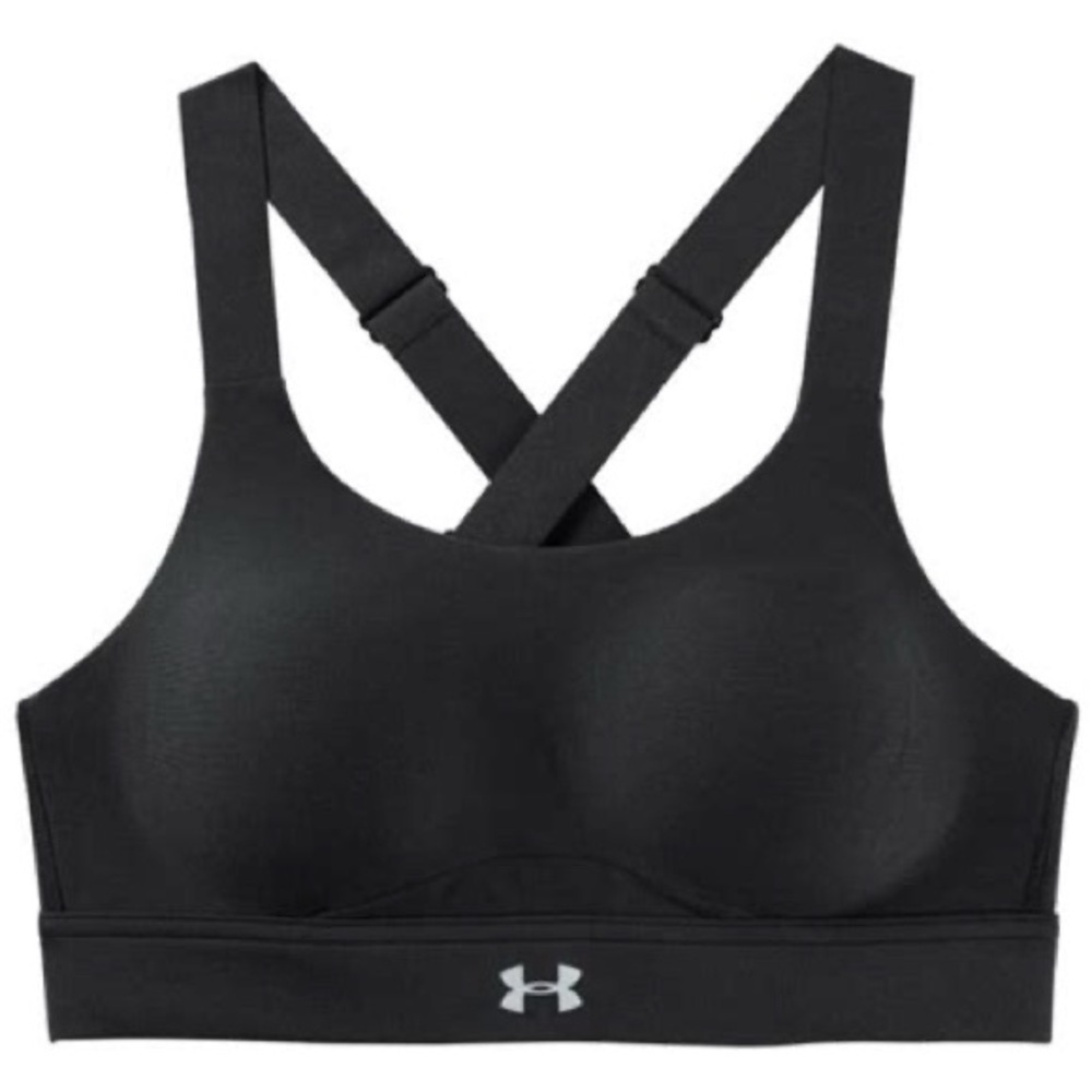 Under Armour 36B High Impact Convertible Sports Bra 1307223 Black